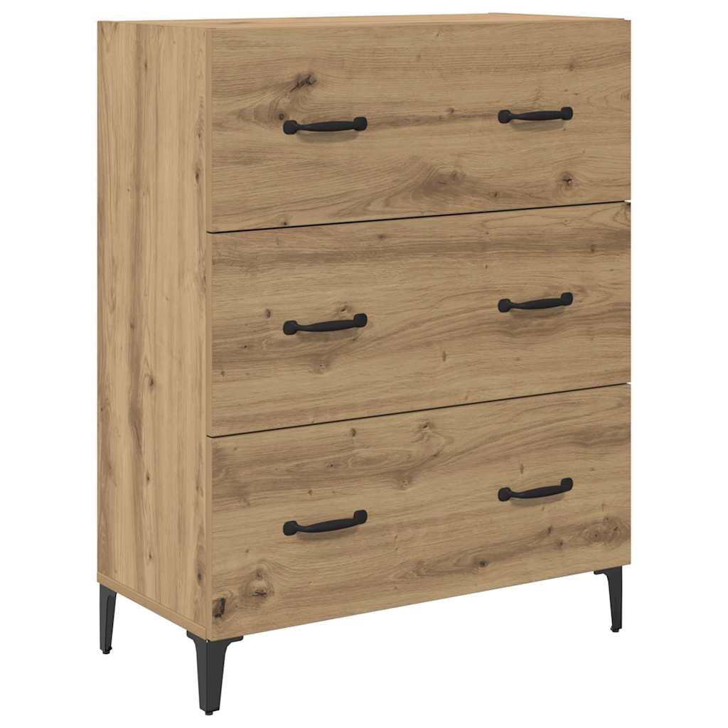 Bufet Stejar Artizanal 69,5 x 34 x 180 cm Lemn compozit — imaginea 7