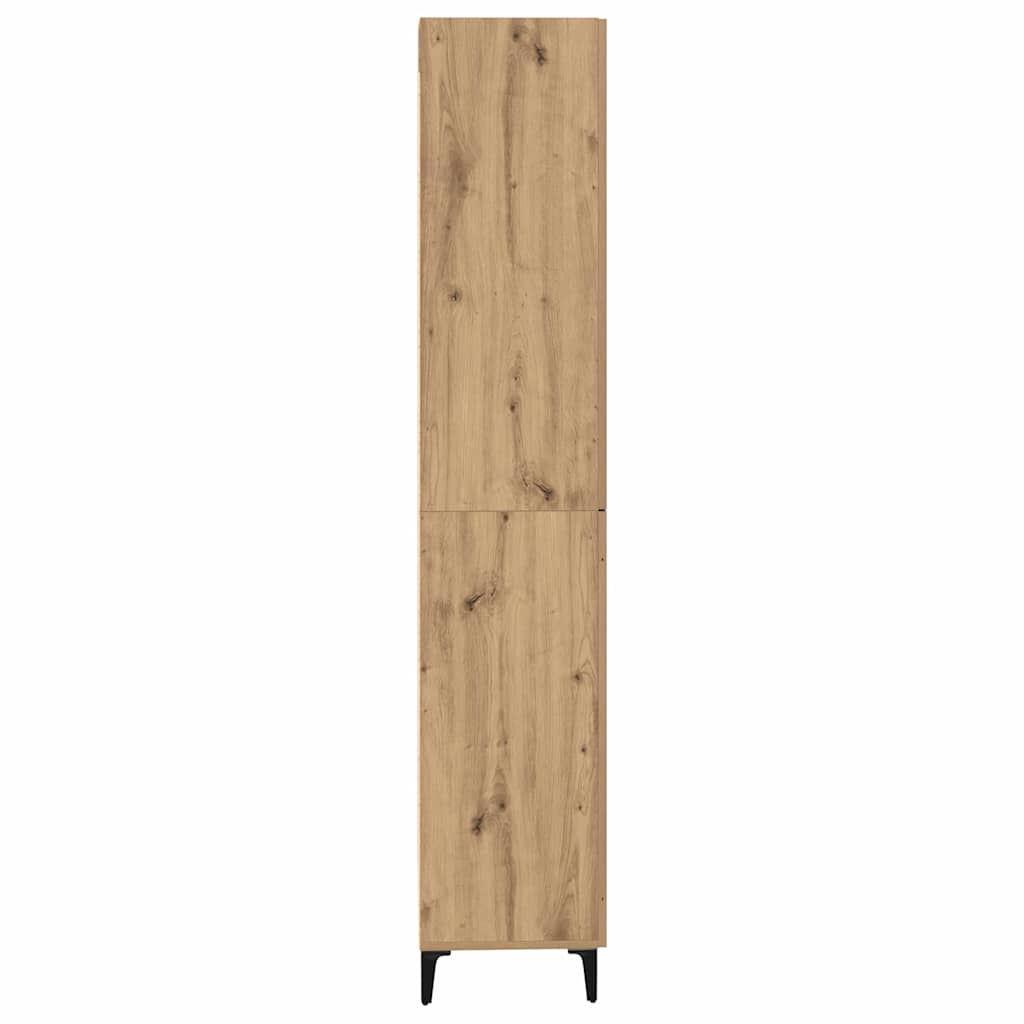 Bufet Stejar Artizanal 69,5 x 34 x 180 cm Lemn compozit — imaginea 10