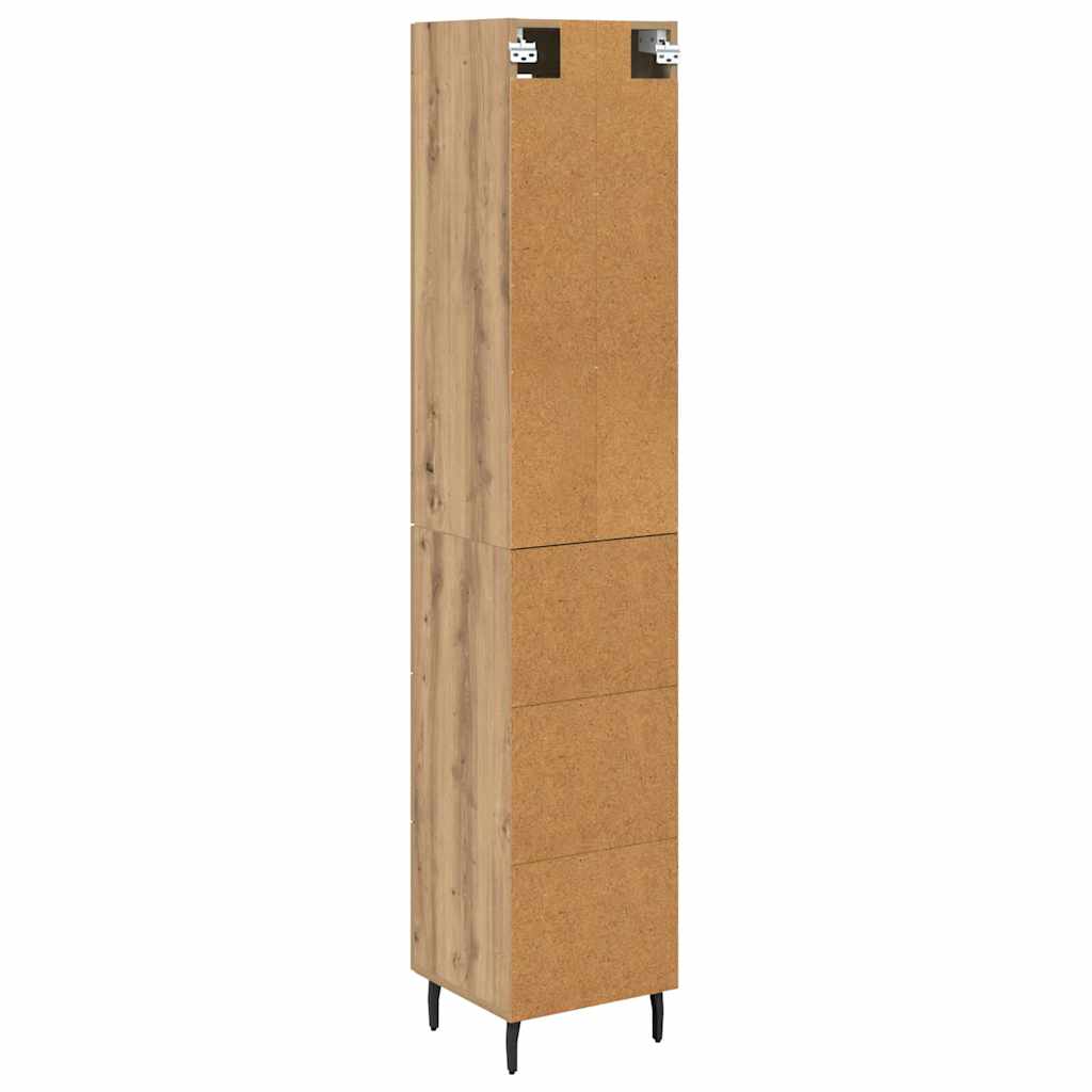 Bufet Stejar Artizanal 34,5 x 34 x 180 cm Lemn compozit — imaginea 3