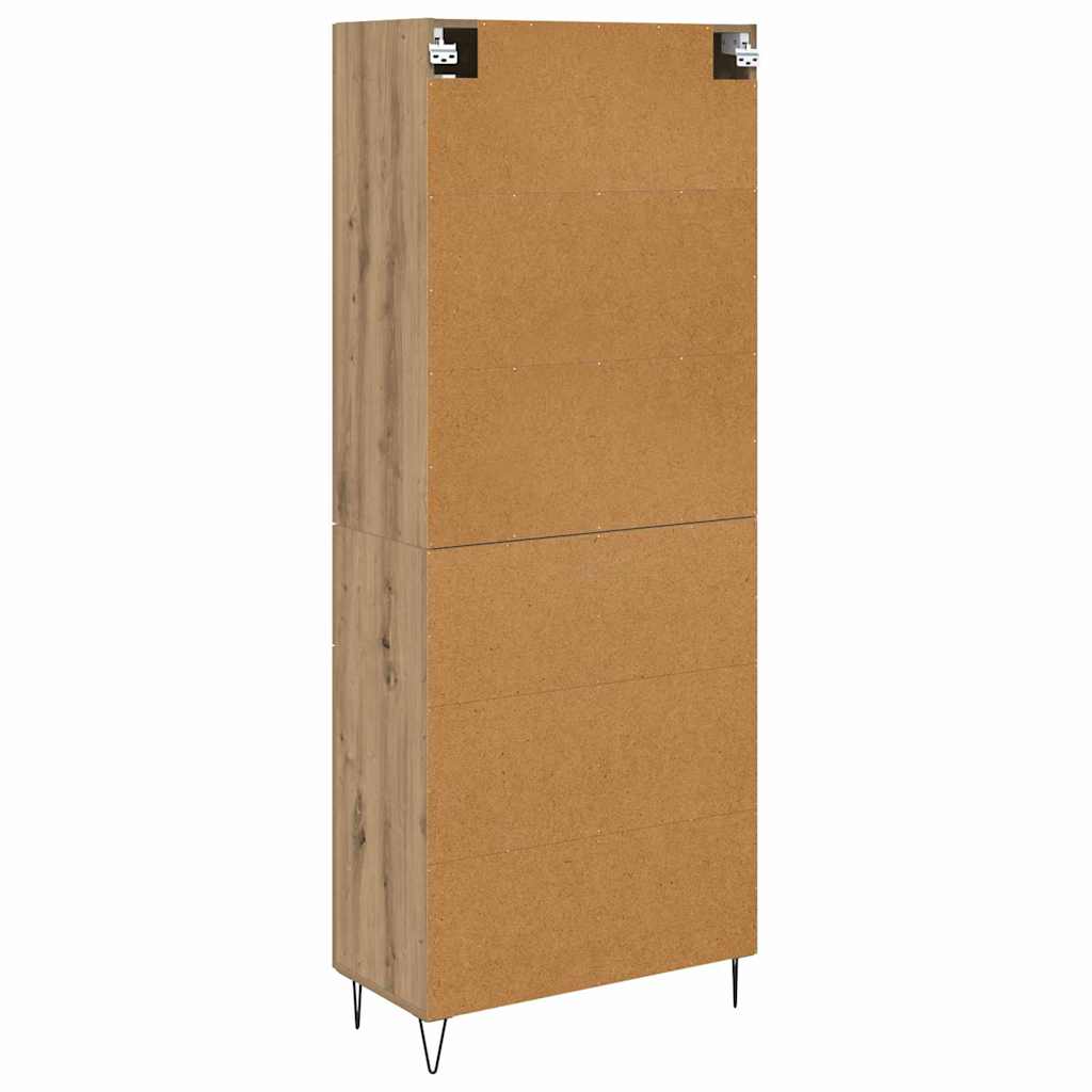 Bufet Stejar Artizanal 69,5 x 34 x 180 cm Lemn compozit — imaginea 11