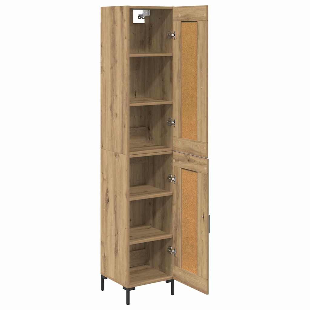 Bufet Stejar Artizanal 34,5 x 34 x 180 cm Lemn compozit — imaginea 6