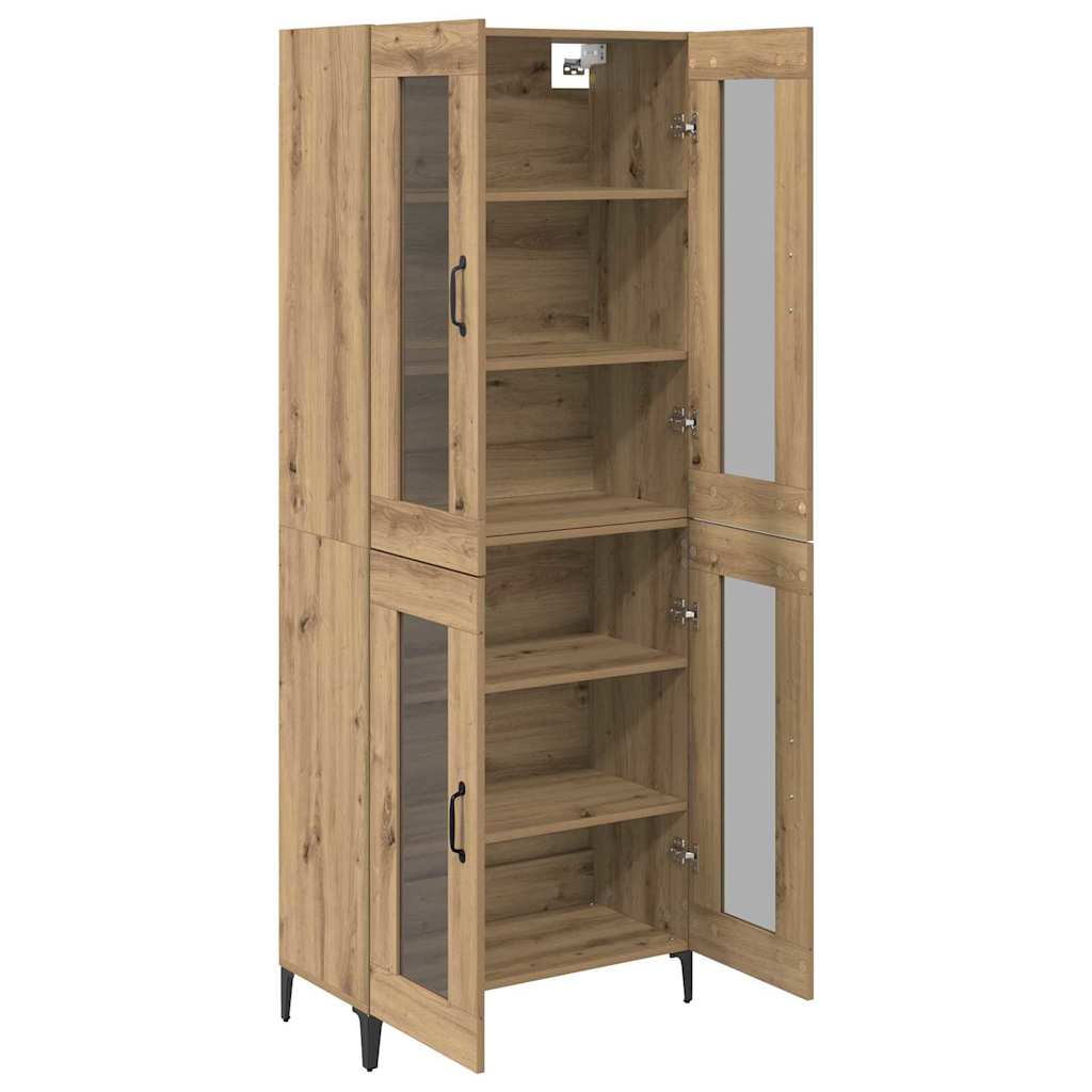Bufet Stejar Artizanal 69,5 x 34 x 180 cm Lemn compozit — imaginea 6