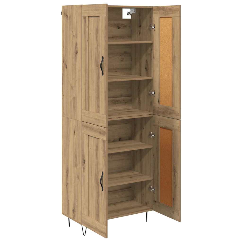 Bufet Stejar Artizanal 69,5 x 34 x 180 cm Lemn compozit — imaginea 6