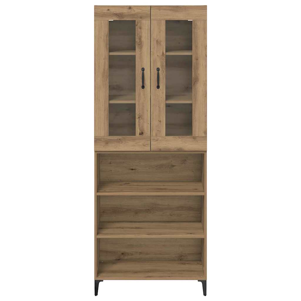 Bufet Stejar Artizanal 69,5 x 34 x 180 cm Lemn compozit — imaginea 9