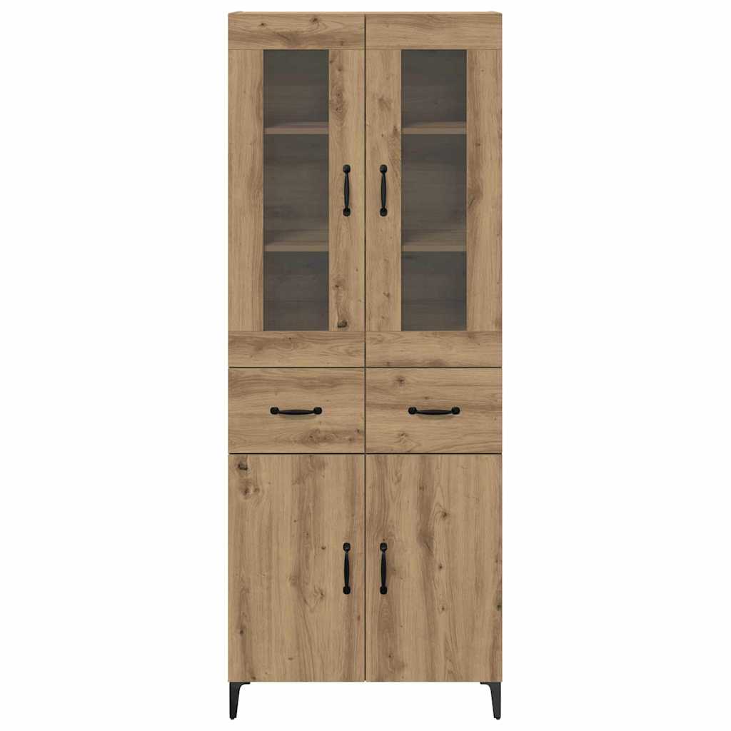 Bufet Stejar Artizanal 69,5 x 34 x 180 cm Lemn compozit — imaginea 9