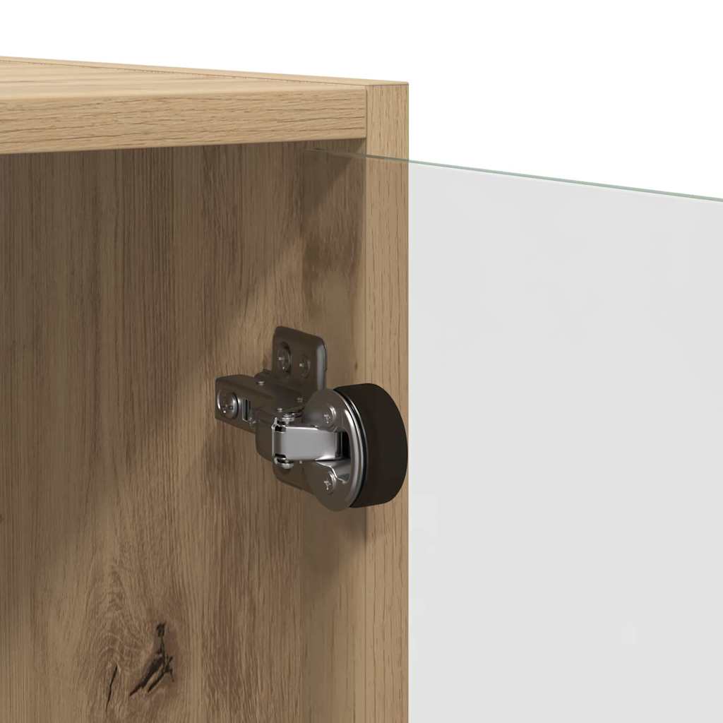 Bufet Stejar Artizanal 68 x 37 x 142 cm Lemn compozit — imaginea 10