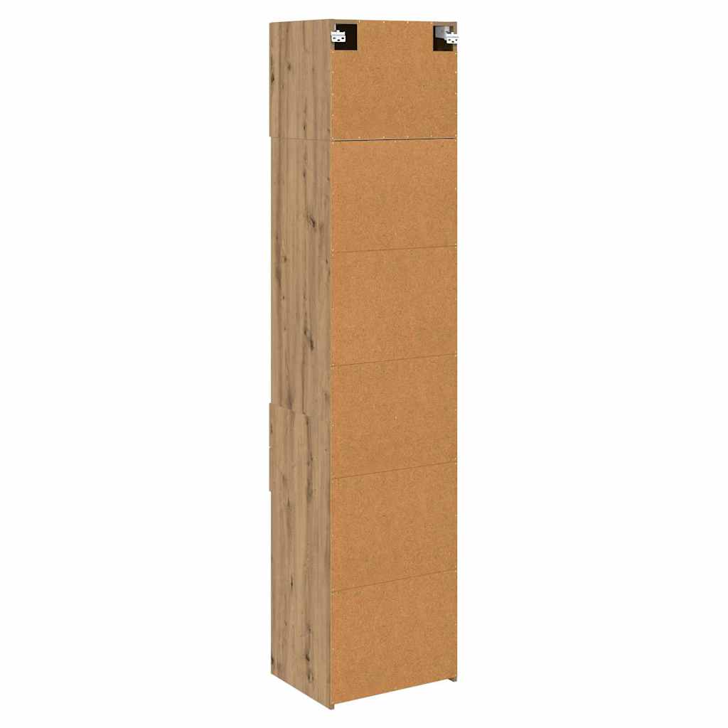 Bufet Stejar Artizanal 50 x 42,5 x 225 cm Lemn compozit — imaginea 9