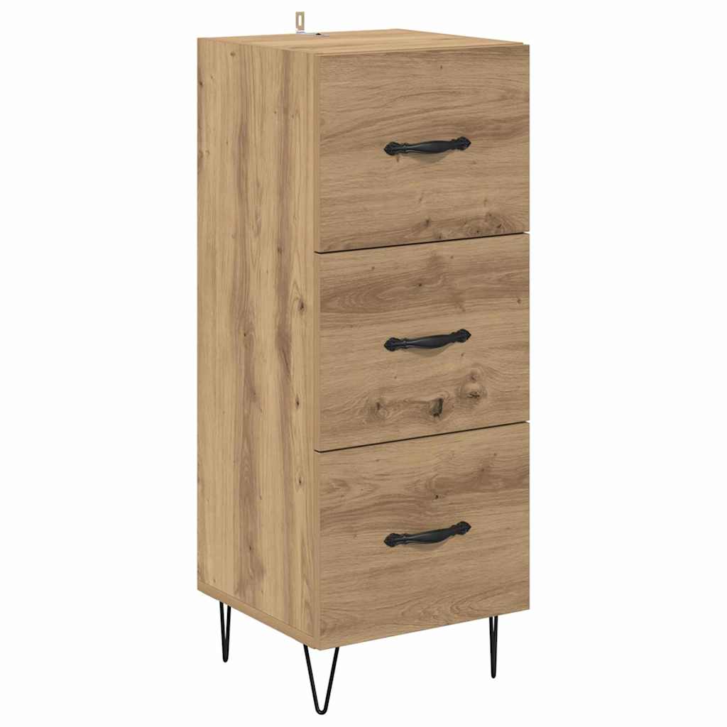 Bufet Stejar Artizanal 69,5 x 34 x 180 cm Lemn compozit — imaginea 7