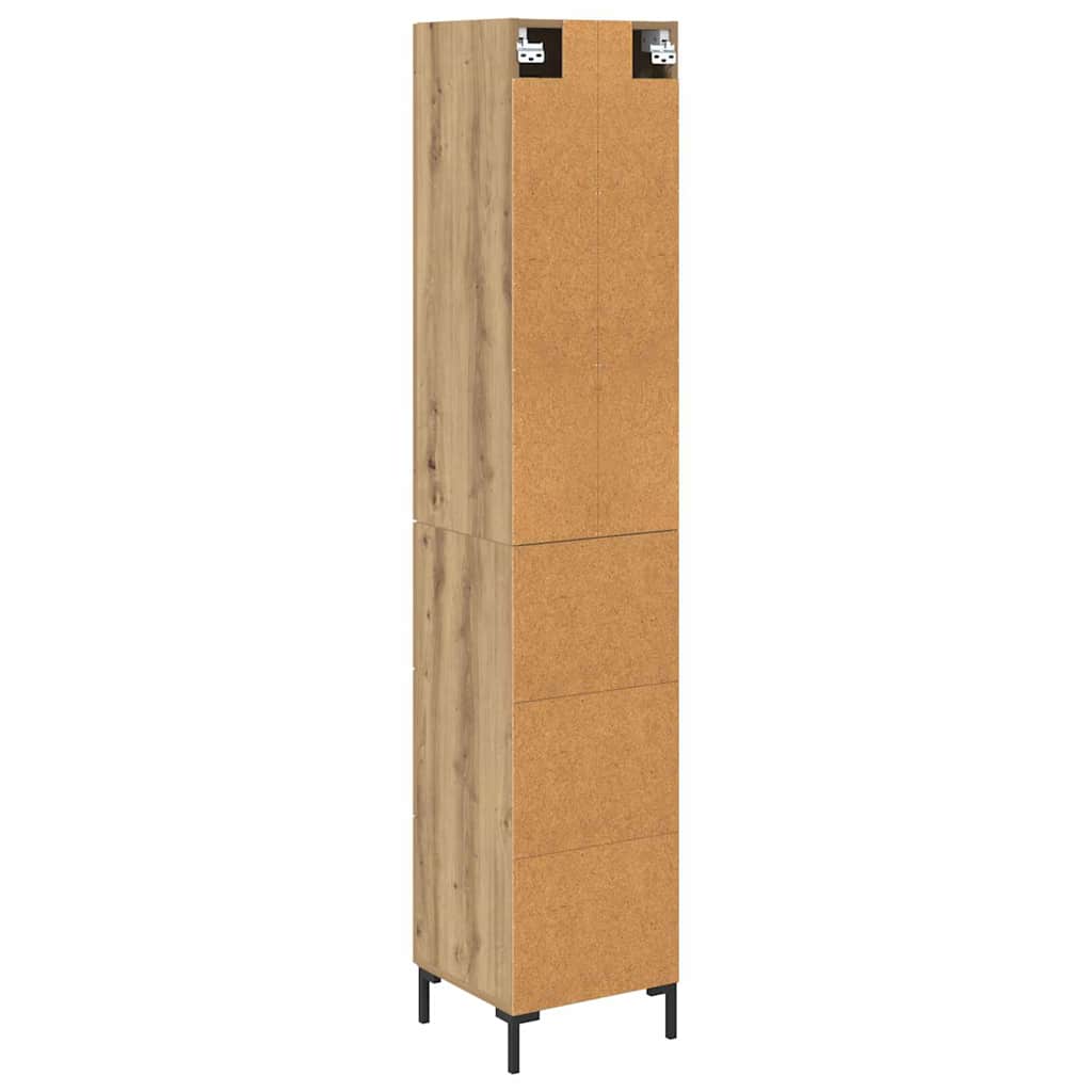 Bufet Stejar Artizanal 34,5 x 34 x 180 cm Lemn compozit — imaginea 3