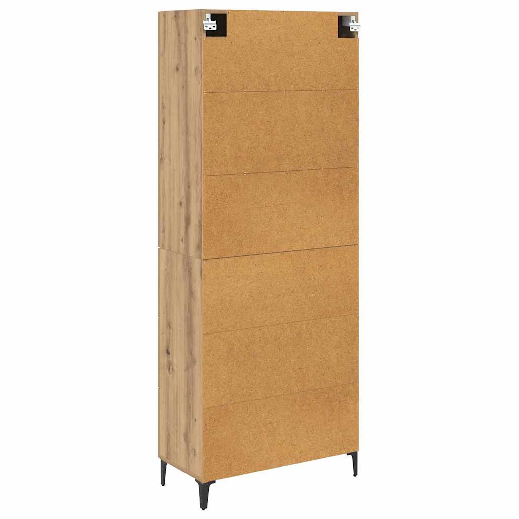 Bufet Stejar Artizanal 69,5 x 34 x 180 cm Lemn compozit — imaginea 10