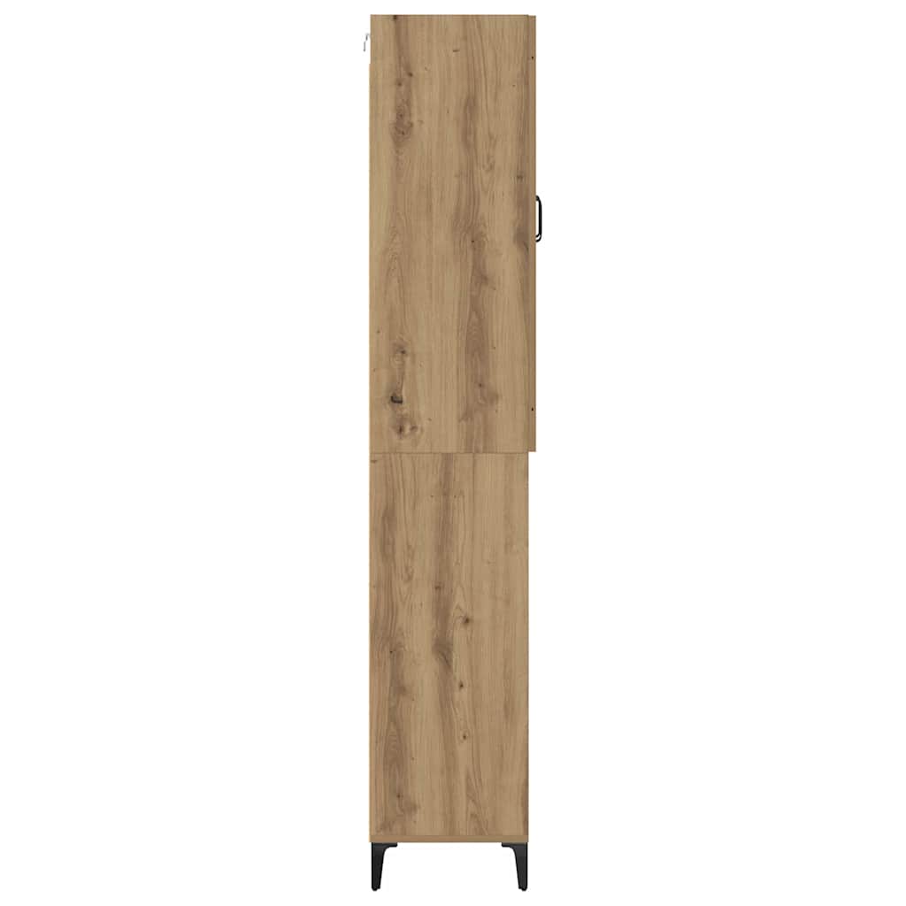 Bufet Stejar Artizanal 69,5 x 34 x 180 cm Lemn compozit — imaginea 10