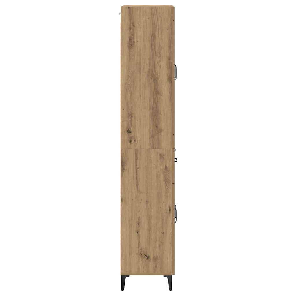 Bufet Stejar Artizanal 69,5 x 34 x 180 cm Lemn compozit — imaginea 10
