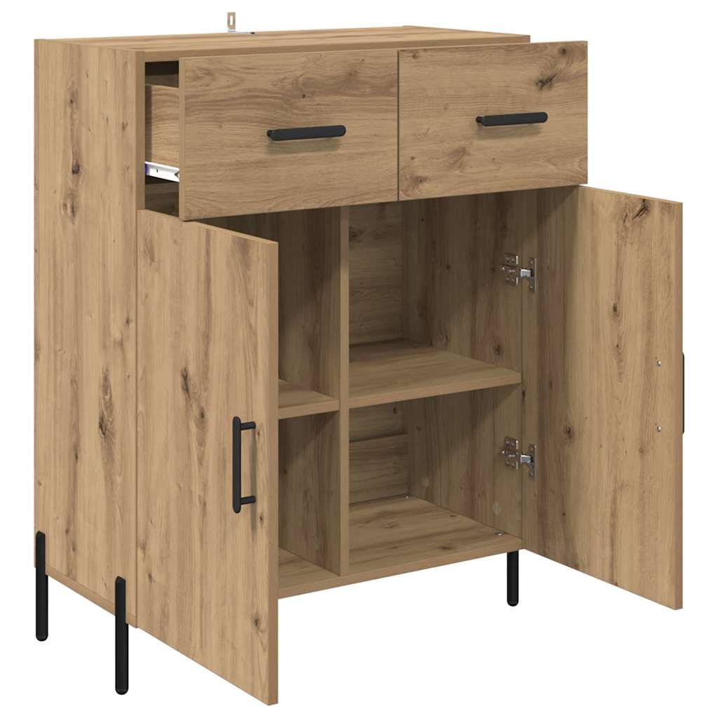 Bufet Stejar Artizanal 69,5 x 34 x 90 cm Lemn compozit — imaginea 6