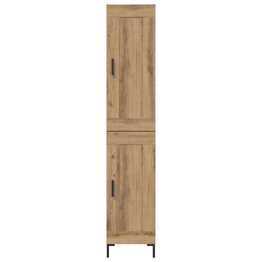 Bufet Stejar Artizanal 34,5 x 34 x 180 cm Lemn compozit — imaginea 9