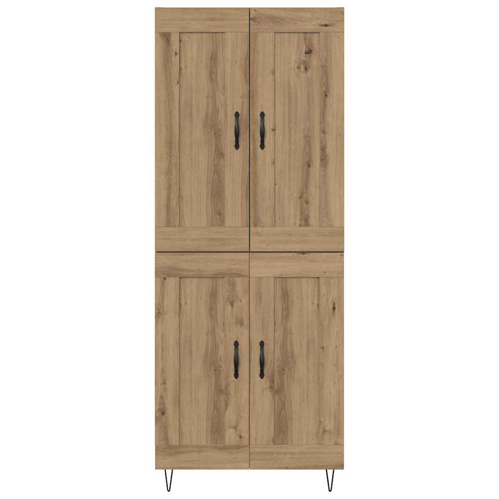 Bufet Stejar Artizanal 69,5 x 34 x 180 cm Lemn compozit — imaginea 9