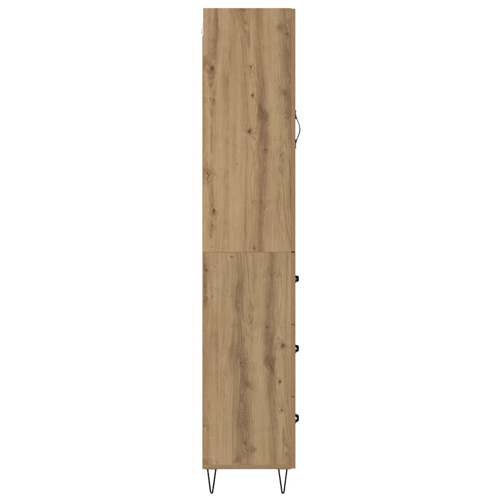 Bufet Stejar Artizanal 69,5 x 34 x 180 cm Lemn compozit — imaginea 10