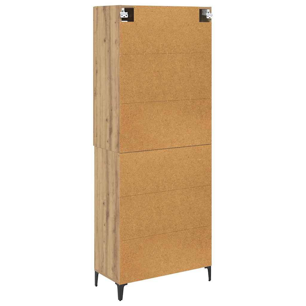 Bufet Stejar Artizanal 69,5 x 34 x 180 cm Lemn compozit — imaginea 11