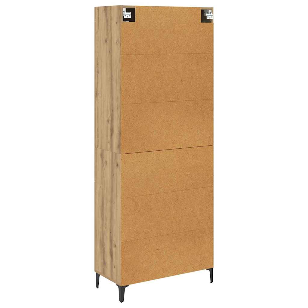 Bufet Stejar Artizanal 69,5 x 34 x 180 cm Lemn compozit — imaginea 11