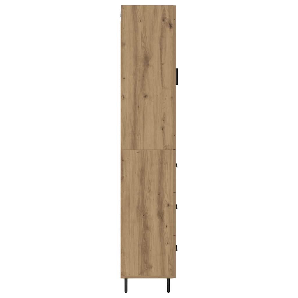 Bufet Stejar Artizanal 34,5 x 34 x 180 cm Lemn compozit — imaginea 10