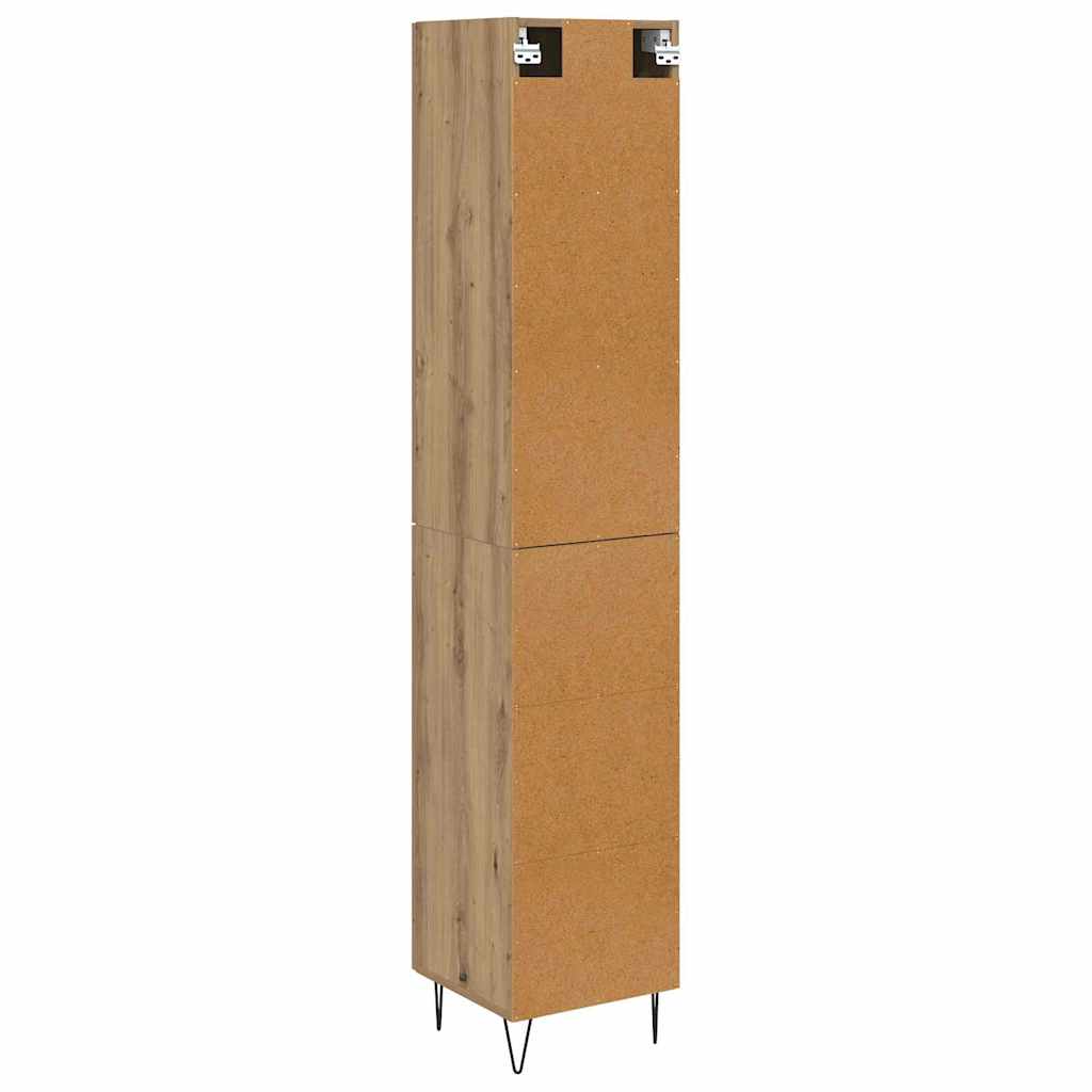 Bufet Stejar Artizanal 69,5 x 34 x 180 cm Lemn compozit — imaginea 11