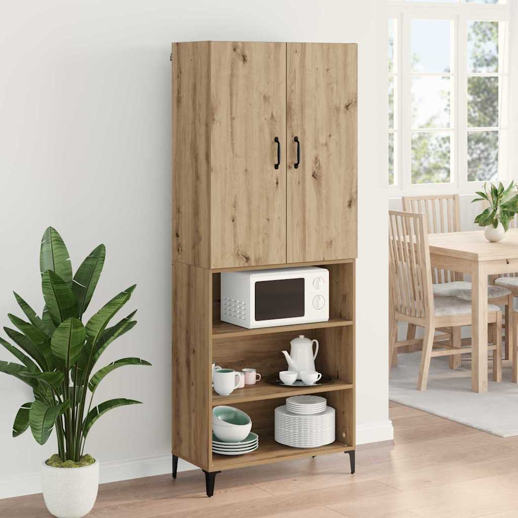 Bufet Stejar Artizanal 69,5 x 34 x 180 cm Lemn compozit — imaginea 5