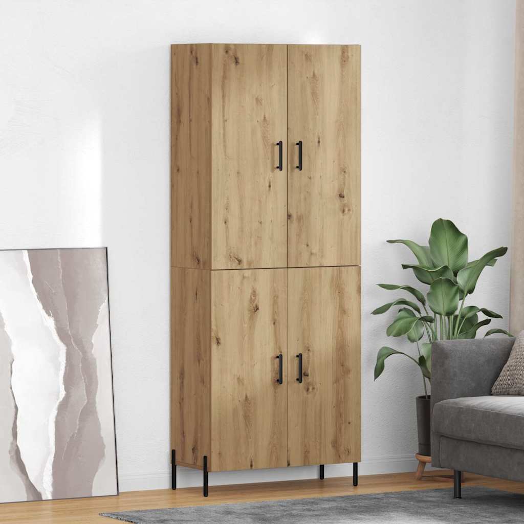 Bufet Stejar Artizanal 69,5 x 34 x 180 cm Lemn compozit — imaginea 2