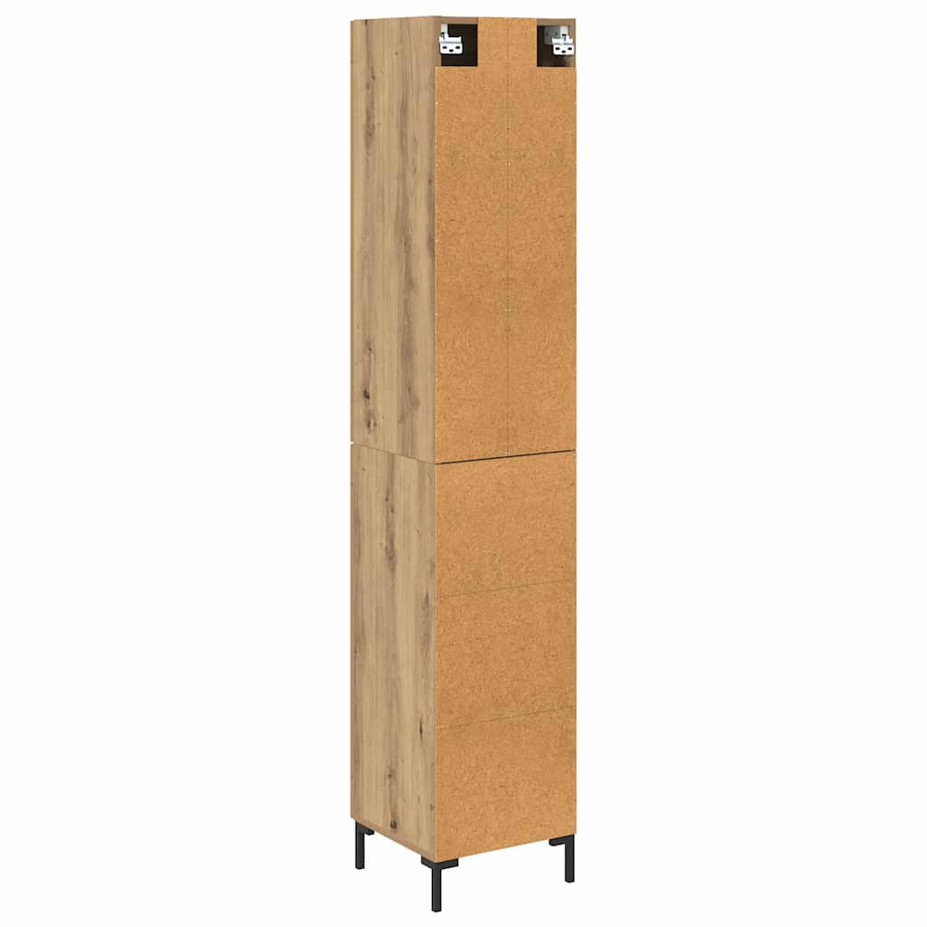Bufet Stejar Artizanal 34,5 x 34 x 180 cm Lemn compozit — imaginea 11