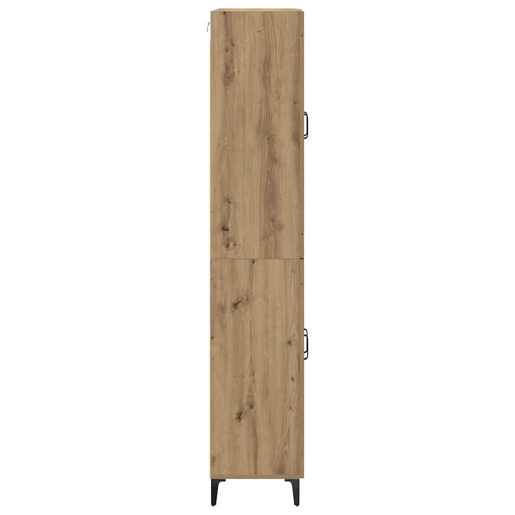 Bufet Stejar Artizanal 69,5 x 34 x 180 cm Lemn compozit — imaginea 10