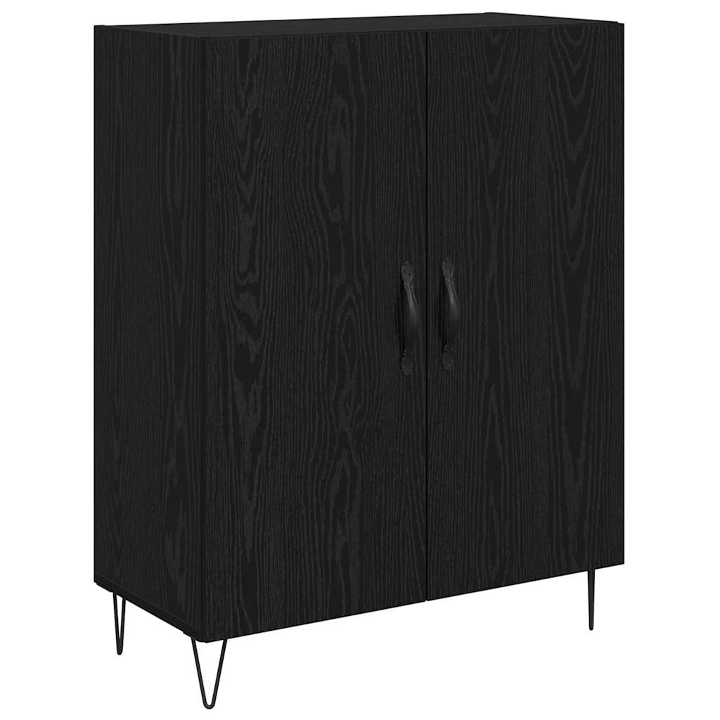 Bufet Stejar alb si negru 69,5 x 34 x 180 cm Lemn compozit — imaginea 7