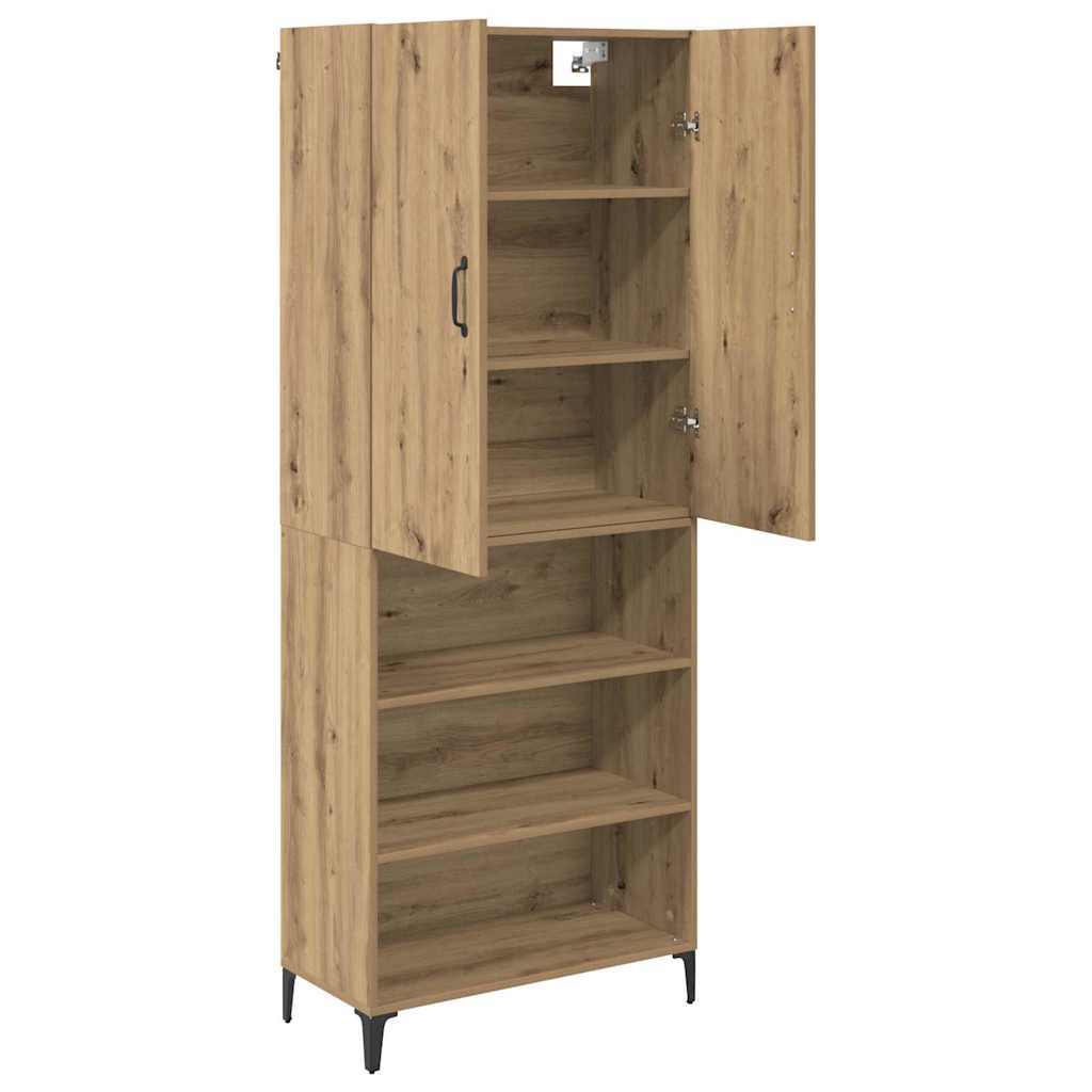 Bufet Stejar Artizanal 69,5 x 34 x 180 cm Lemn compozit — imaginea 6
