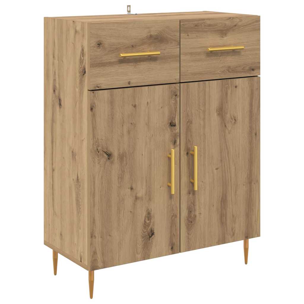 Bufet Stejar Artizanal 69,5 x 34 x 180 cm Lemn compozit — imaginea 7