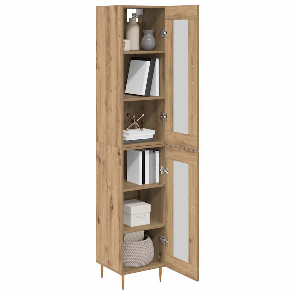 Bufet Stejar Artizanal 34,5 x 34 x 180 cm Lemn compozit — imaginea 4
