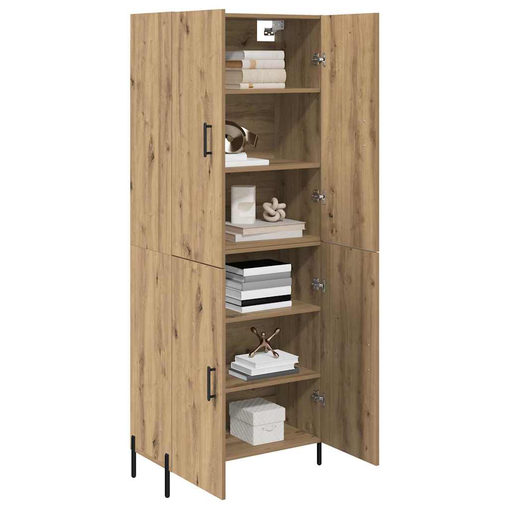 Bufet Stejar Artizanal 69,5 x 34 x 180 cm Lemn compozit — imaginea 4