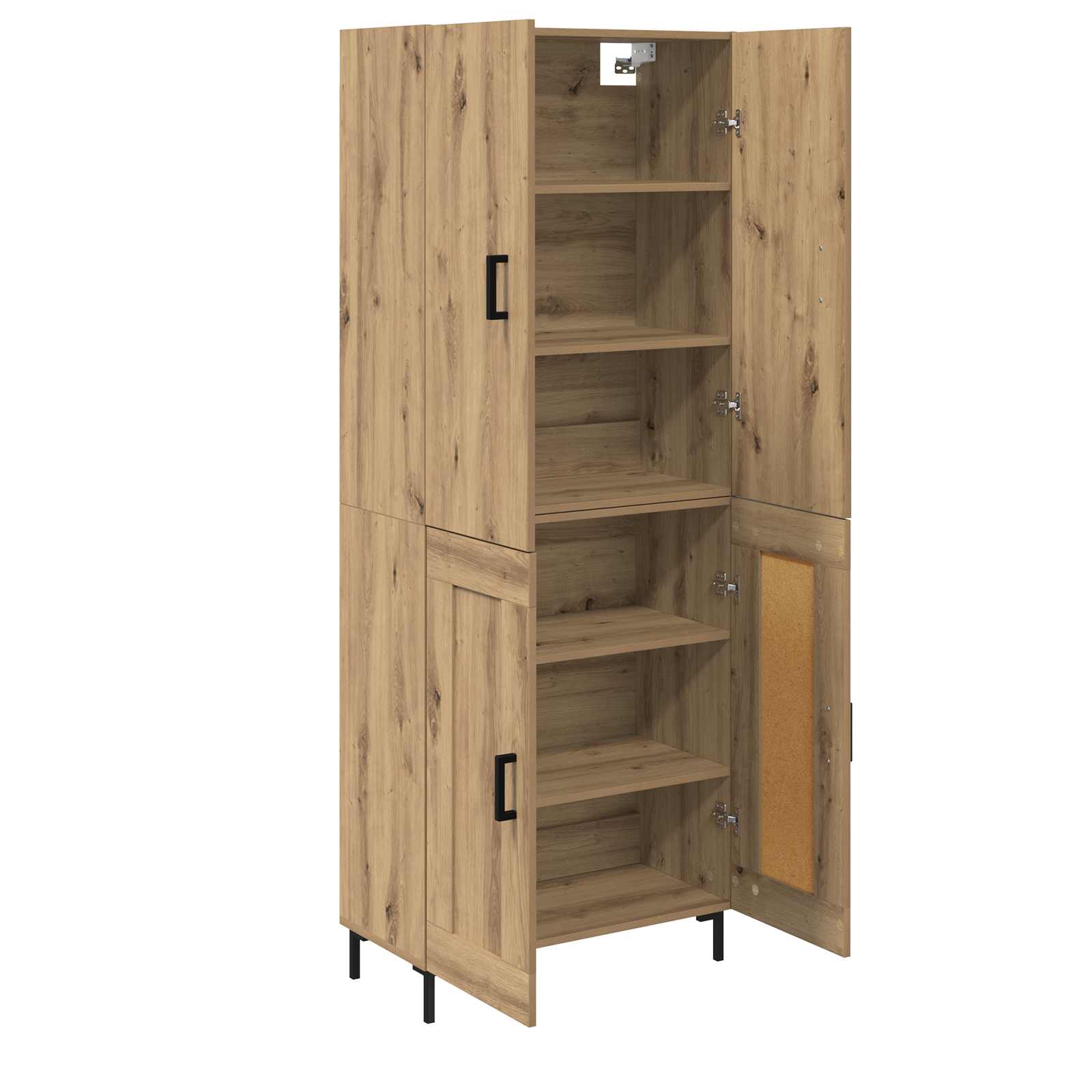 Bufet Stejar Artizanal 69,5 x 34 x 180 cm Lemn compozit — imaginea 5