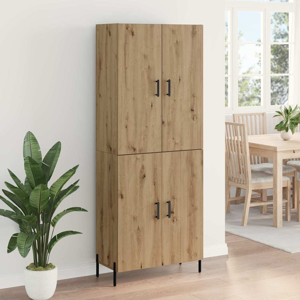 Bufet Stejar Artizanal 69,5 x 34 x 180 cm Lemn compozit — imaginea 5