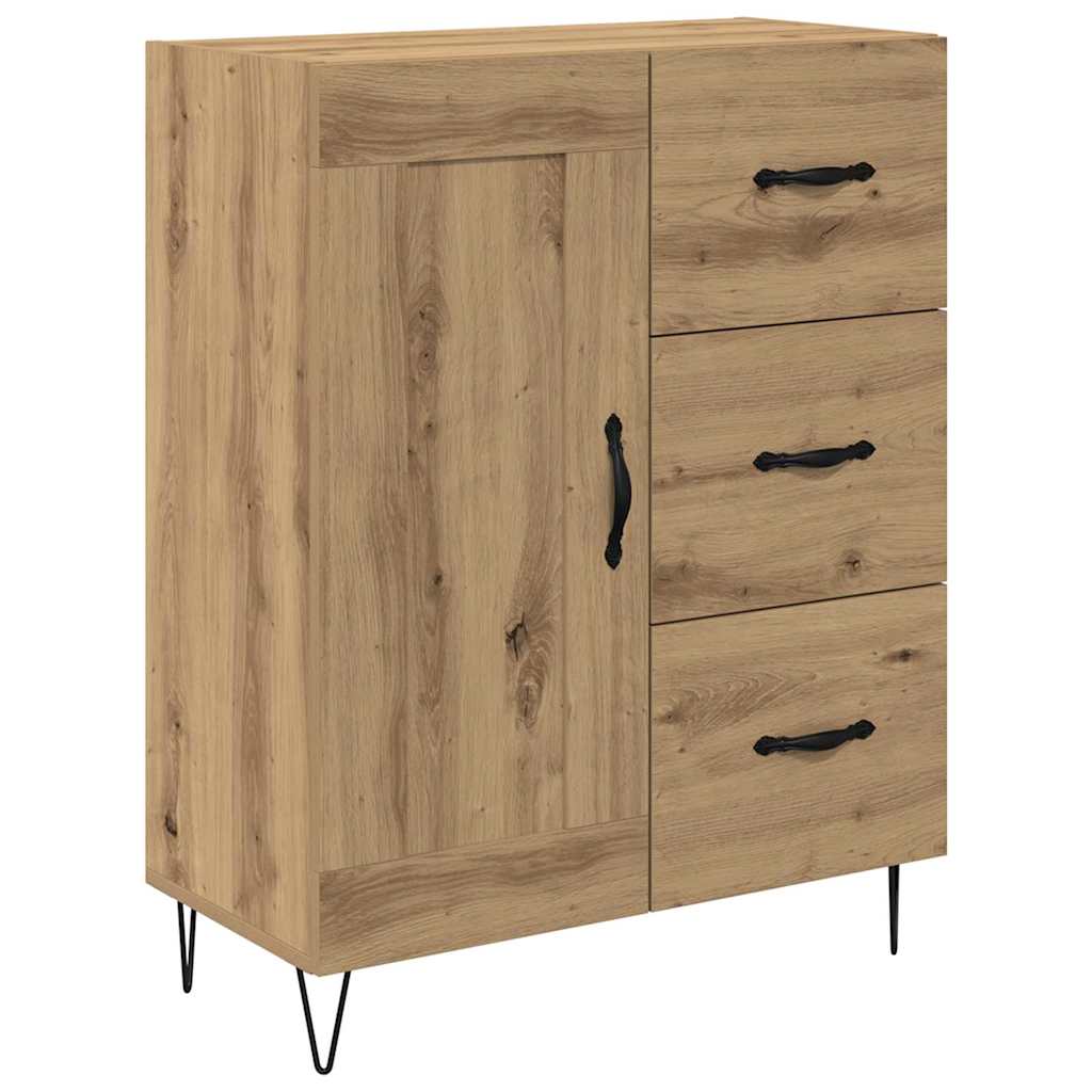 Bufet Stejar Artizanal 69,5 x 34 x 180 cm Lemn compozit — imaginea 7