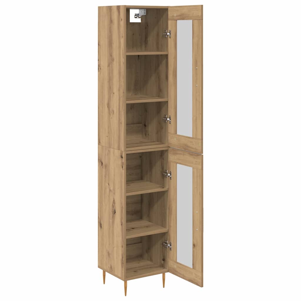 Bufet Stejar Artizanal 34,5 x 34 x 180 cm Lemn compozit — imaginea 6