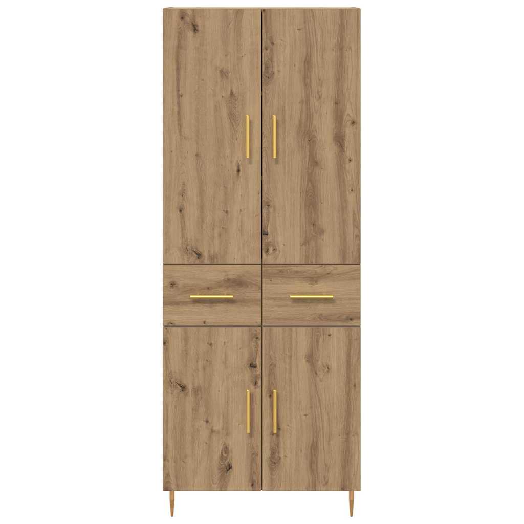 Bufet Stejar Artizanal 69,5 x 34 x 180 cm Lemn compozit — imaginea 9