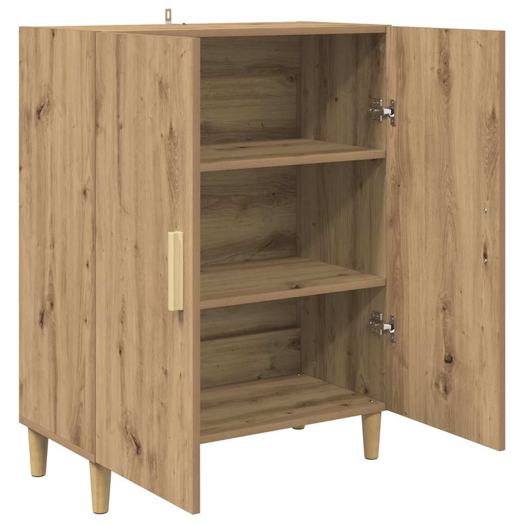 Bufet Stejar Artizanal 70 x 34 x 90 cm Lemn compozit — imaginea 6