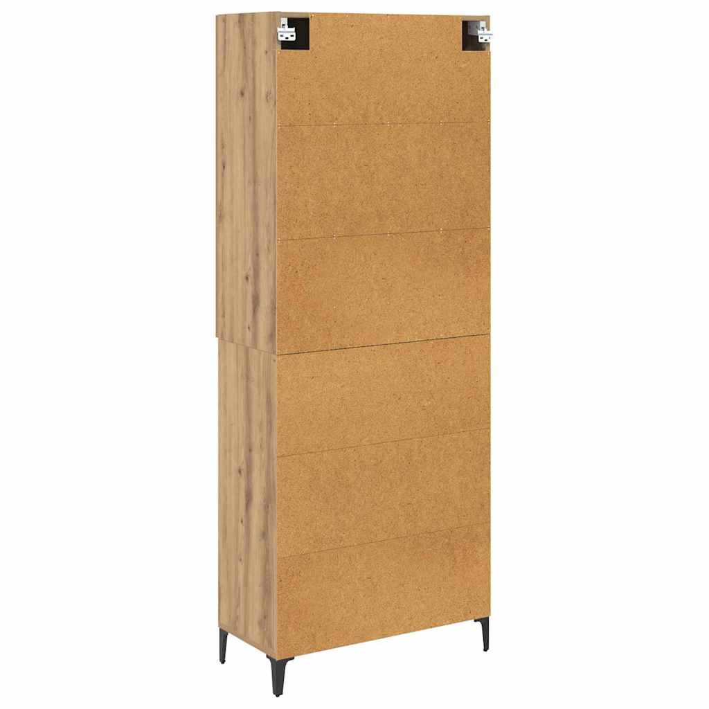 Bufet Stejar Artizanal 69,5 x 34 x 180 cm Lemn compozit — imaginea 11