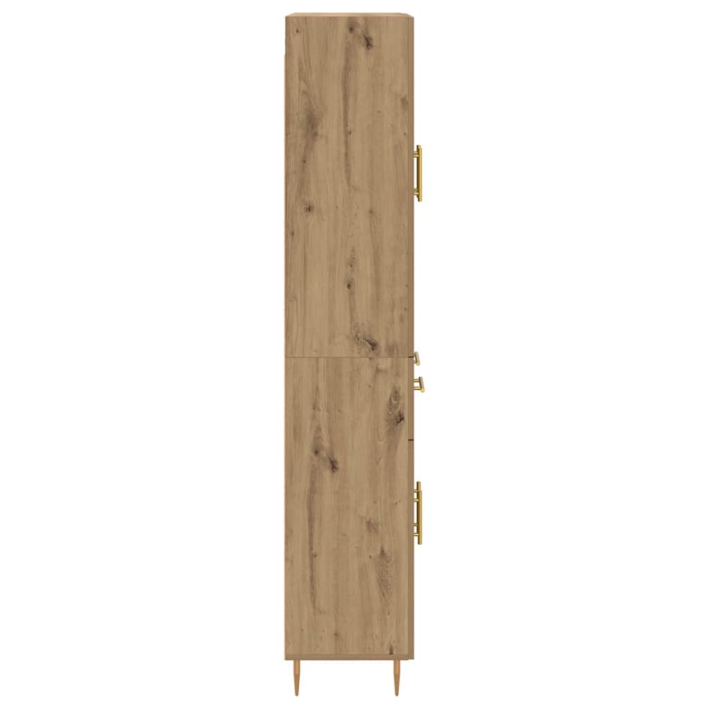 Bufet Stejar Artizanal 69,5 x 34 x 180 cm Lemn compozit — imaginea 10