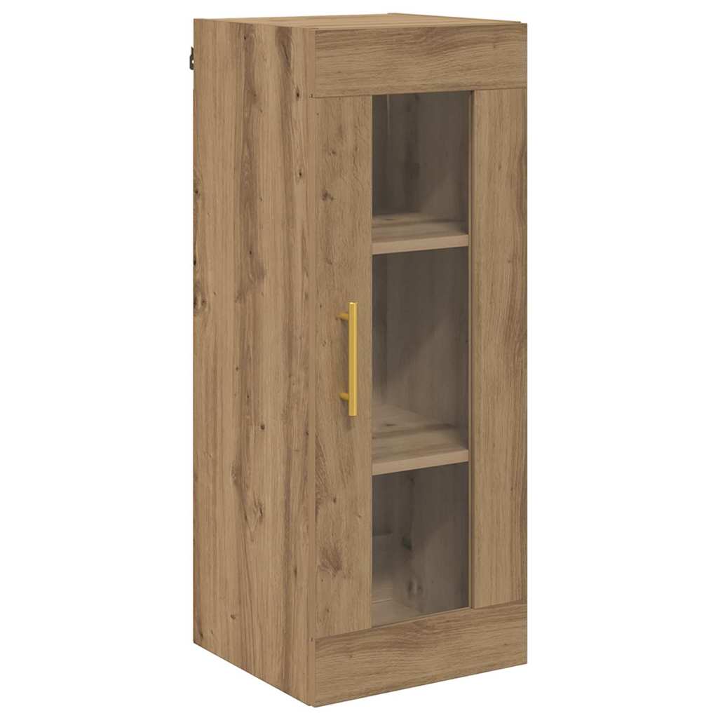 Bufet Stejar Artizanal 34,5 x 34 x 180 cm Lemn compozit — imaginea 8