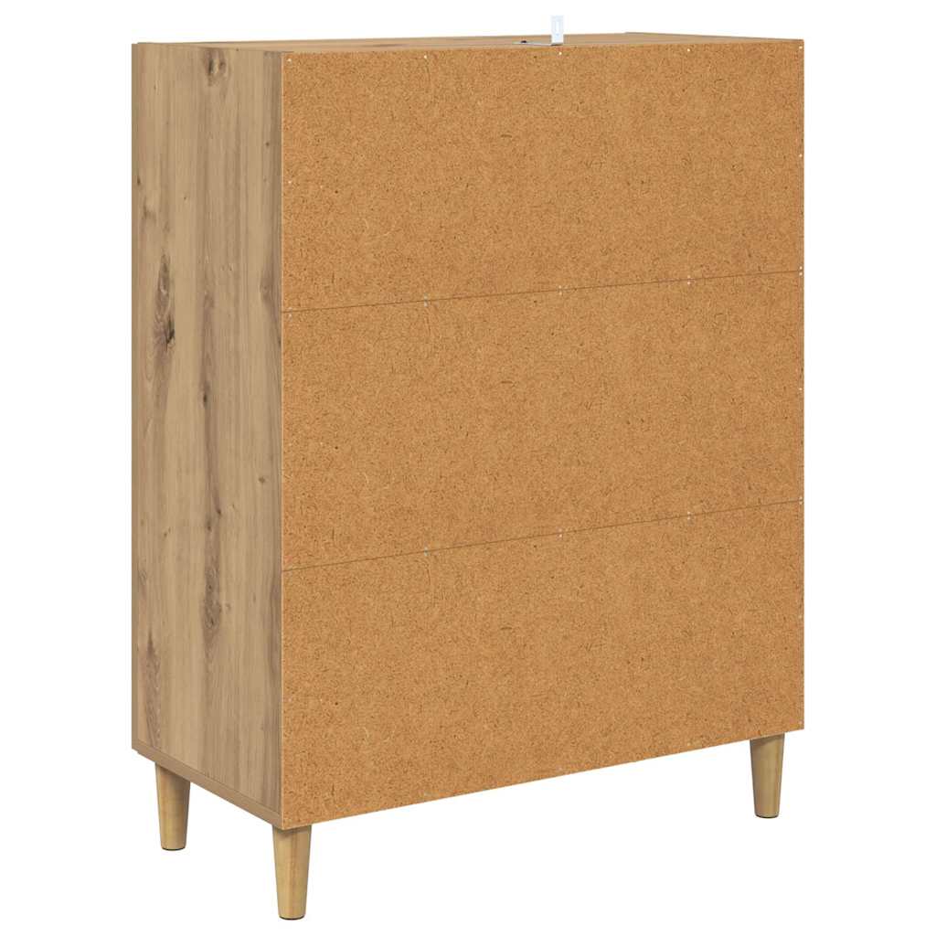 Bufet Stejar Artizanal 70 x 34 x 90 cm Lemn compozit — imaginea 9