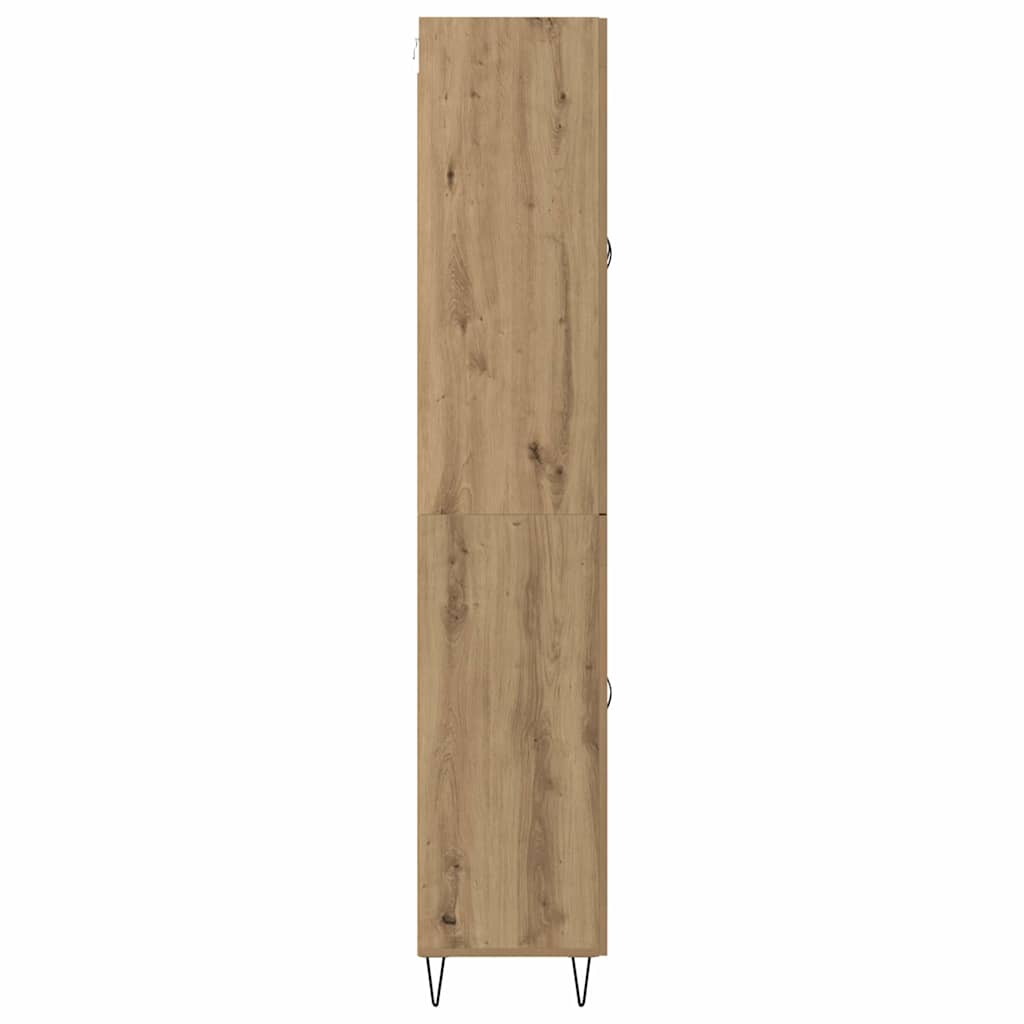 Bufet Stejar Artizanal 69,5 x 34 x 180 cm Lemn compozit — imaginea 10
