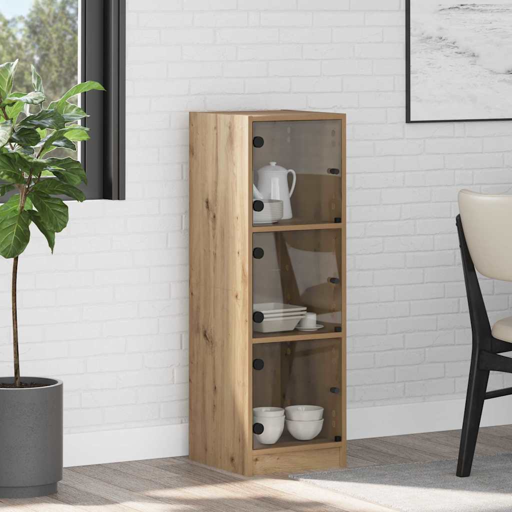 Bufet Stejar Artizanal 35 x 37 x 109 cm Lemn compozit — imaginea 2