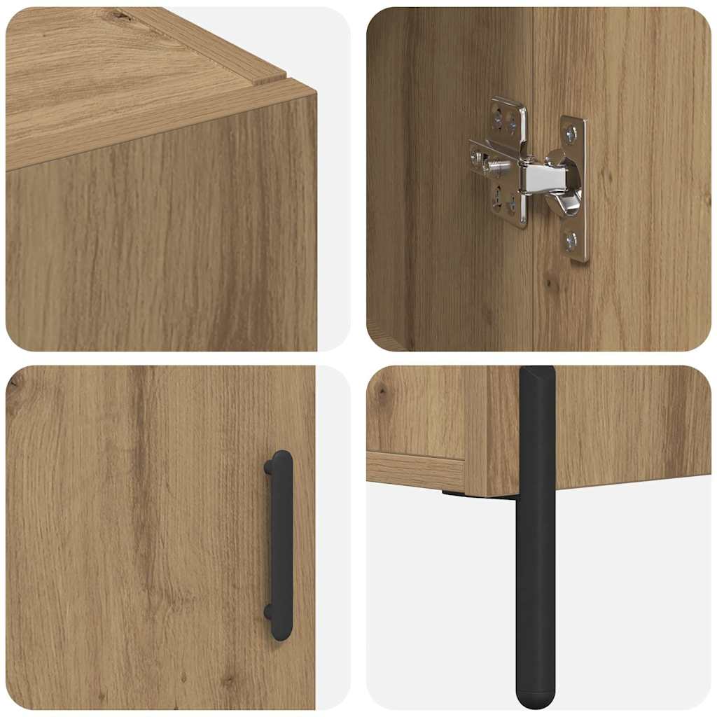 Bufet Stejar Artizanal 69,5 x 34 x 180 cm Lemn compozit — imaginea 12