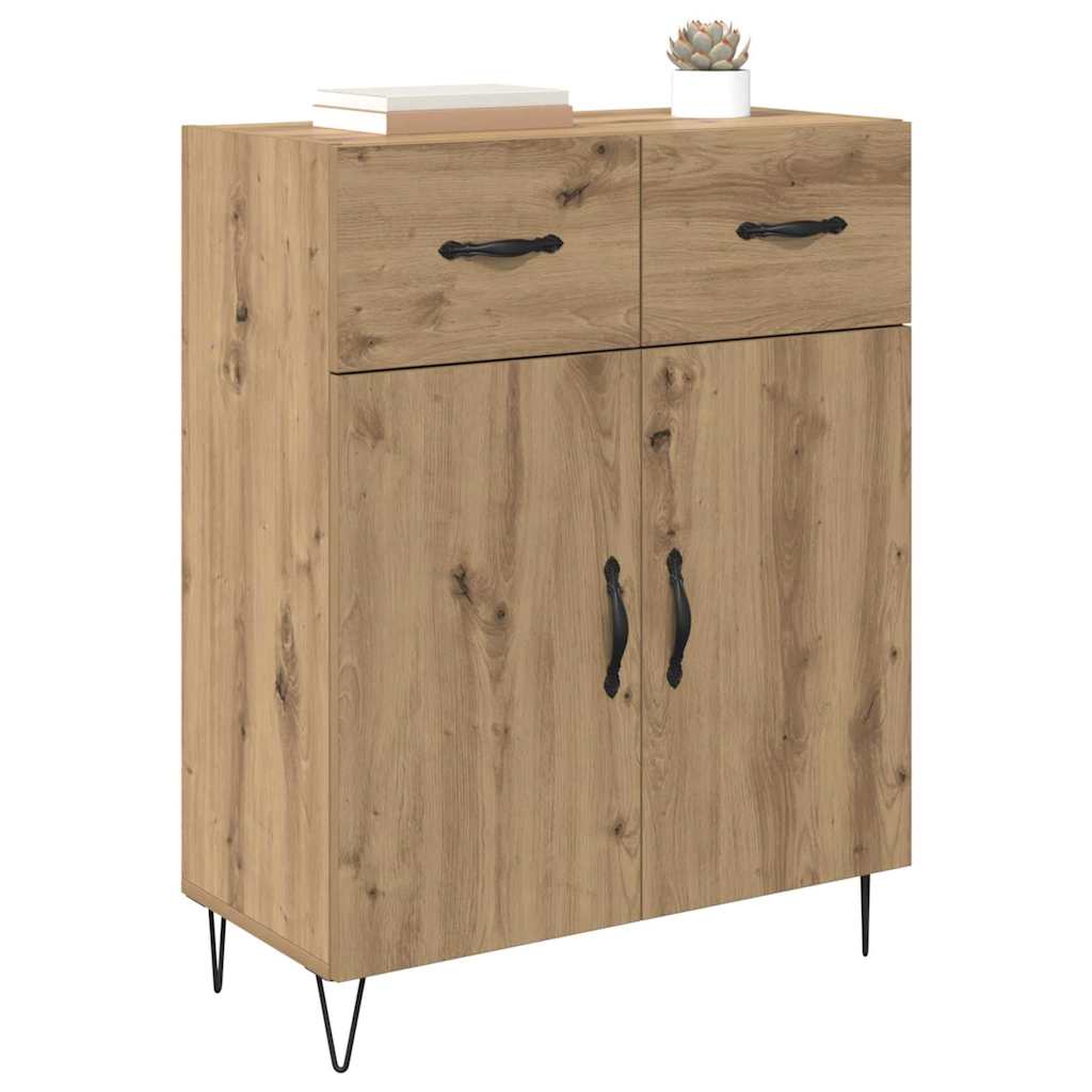 Bufet Stejar Artizanal 69,5 x 34 x 90 cm Lemn compozit — imaginea 4