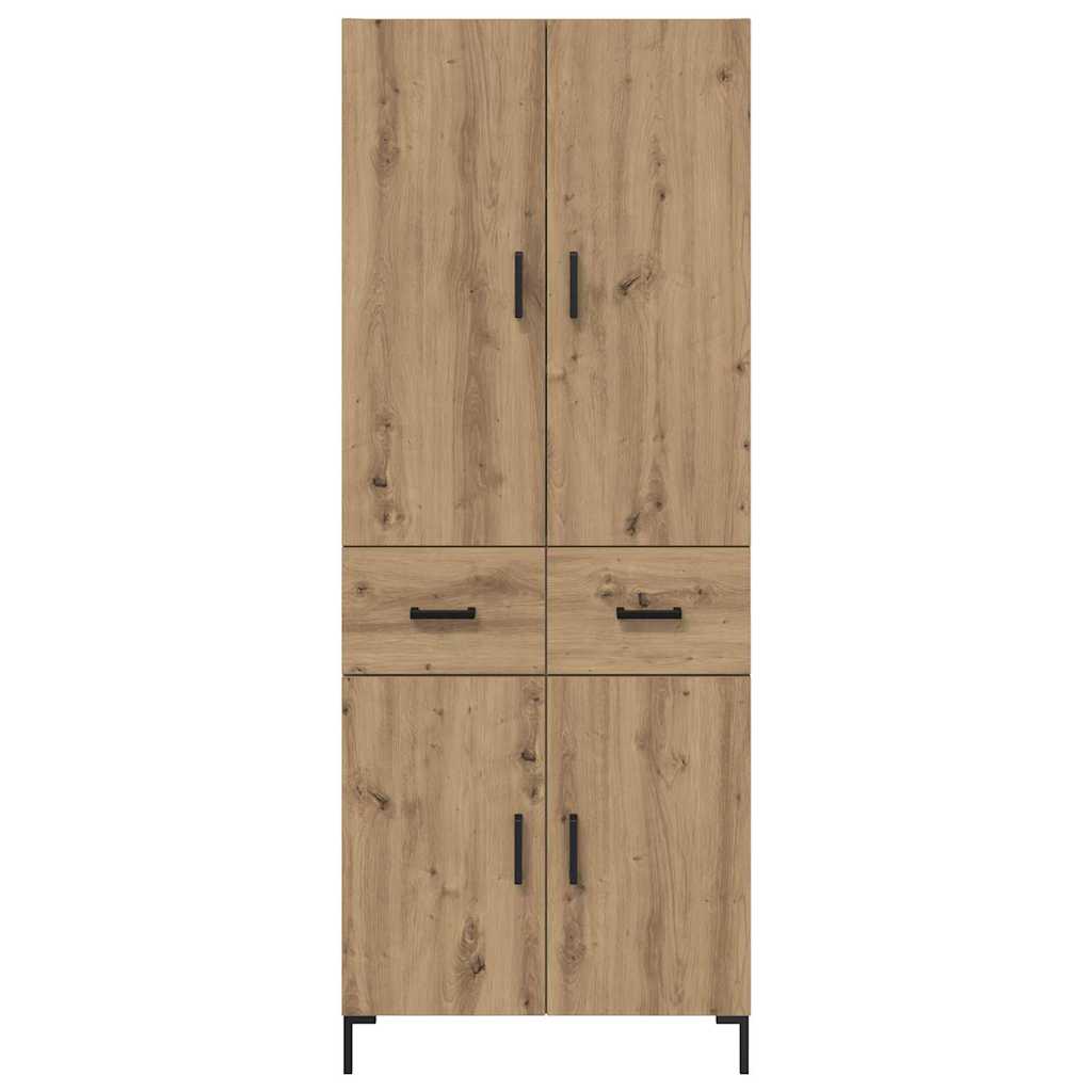 Bufet Stejar Artizanal 69,5 x 34 x 180 cm Lemn compozit — imaginea 9