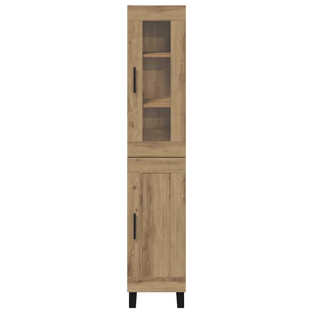 Bufet Stejar Artizanal 69,5 x 34 x 180 cm Lemn compozit — imaginea 9
