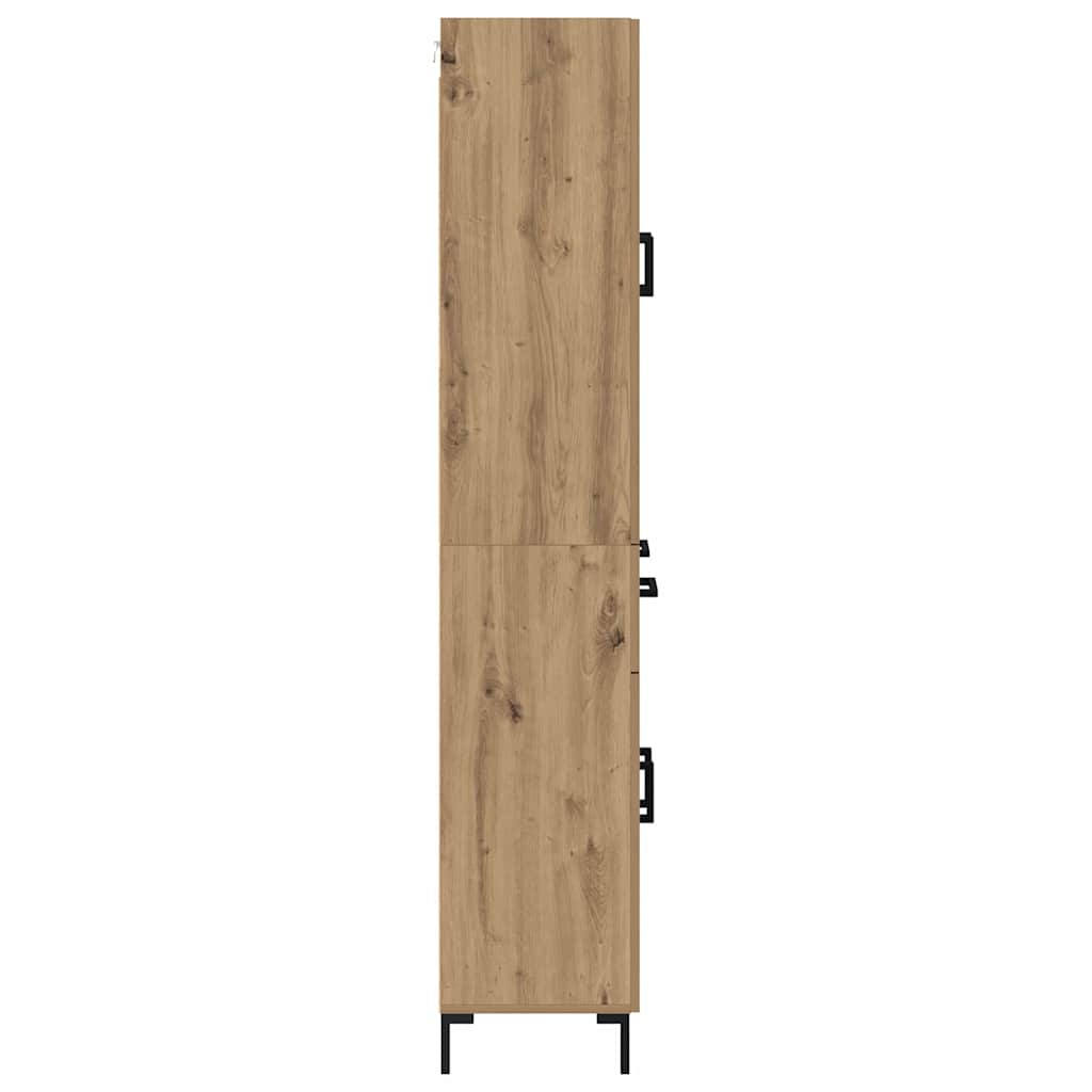 Bufet Stejar Artizanal 69,5 x 34 x 180 cm Lemn compozit — imaginea 10